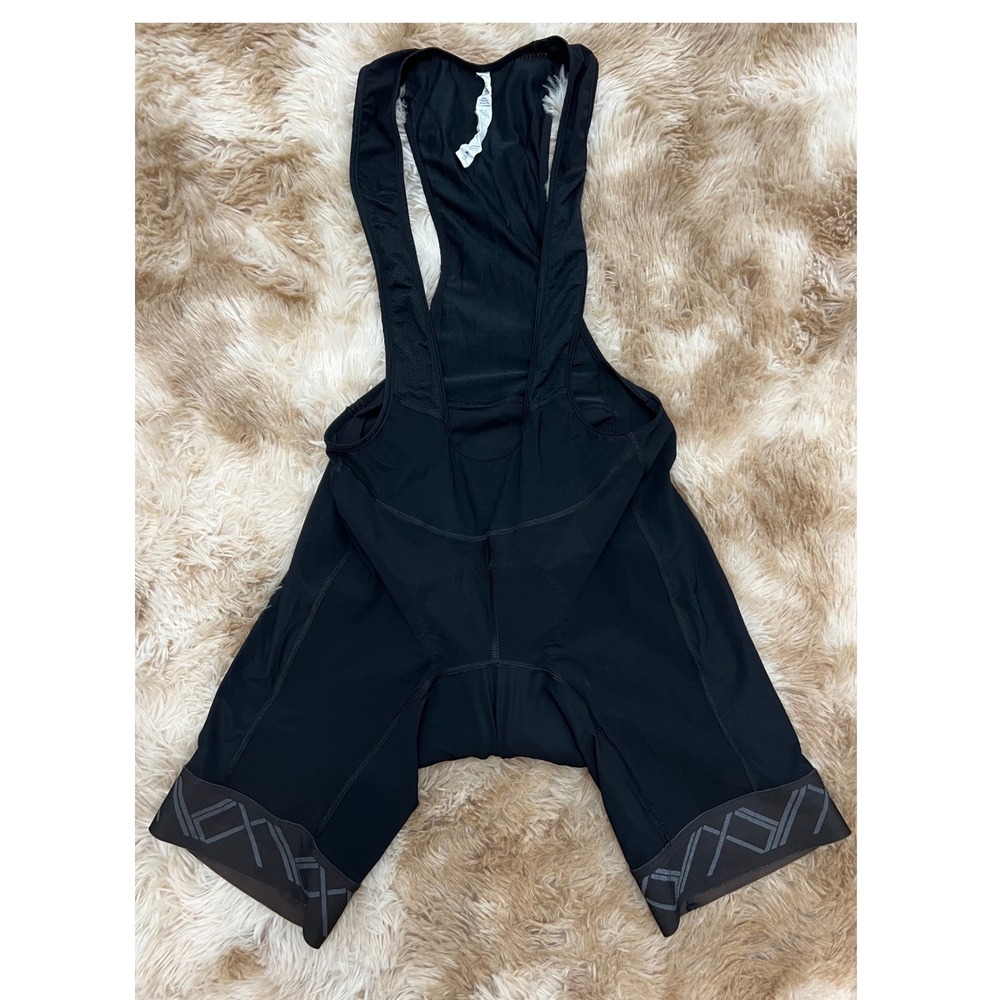Lululemon Athletica Mens Cycling Bib Shorts Black Padded Chamois Size M